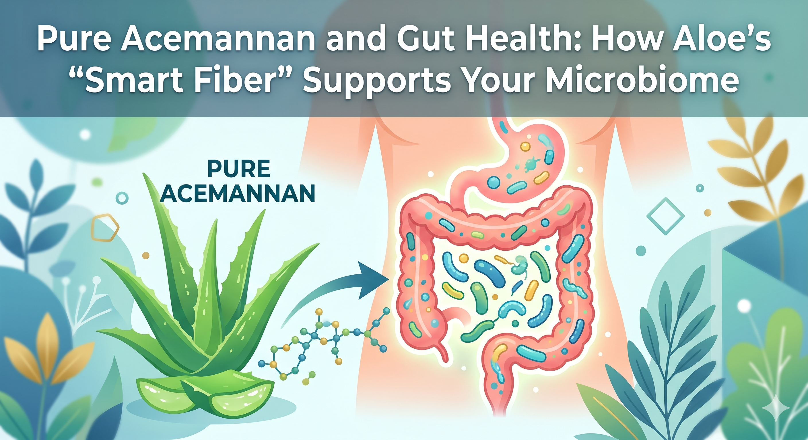 Pure Acemannan and Gut Health: How Aloe’s “Smart Fiber” Supports Your Microbiome